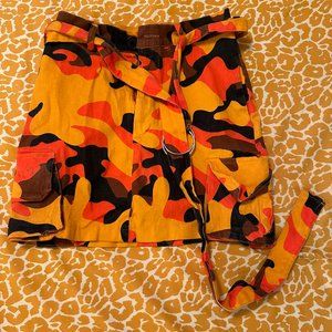 Orange Camo Skirt Hot & Delicious
